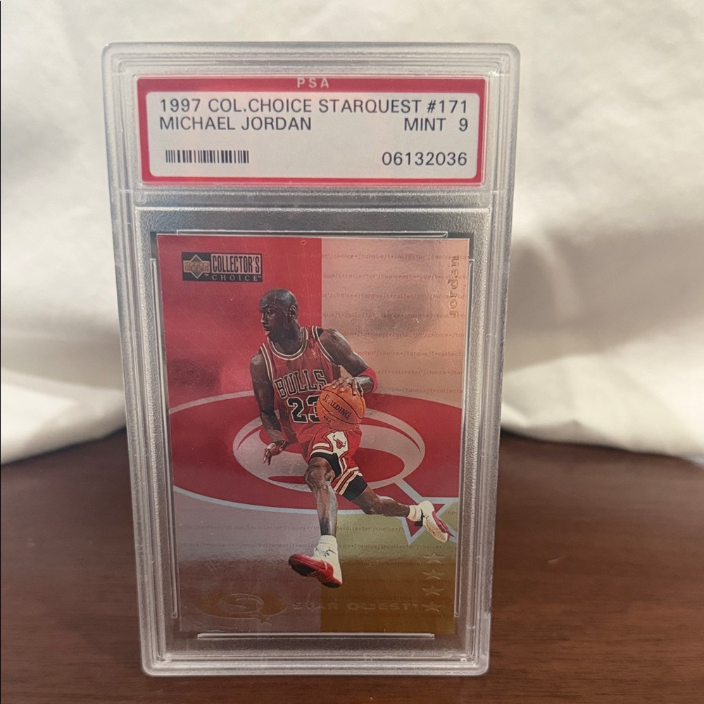 1997 Collectors Choice Starquest Michael Jordan Insert #171 PSA Mint 9